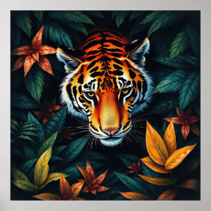 “Tiger of Mine” – Colourful Tiger Portrait Poster