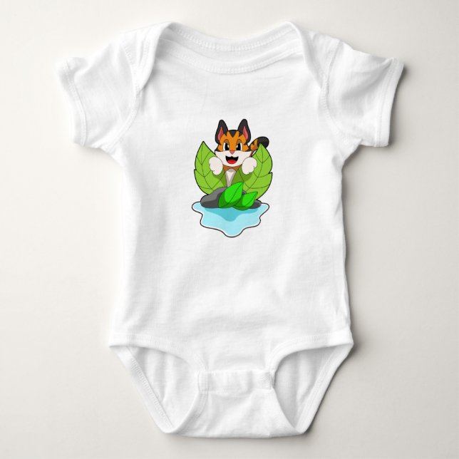 Tiger on the Hunt Baby Bodysuit (Front)