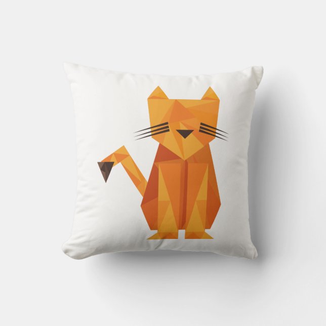 Tiger Oragami Cushion (Front)