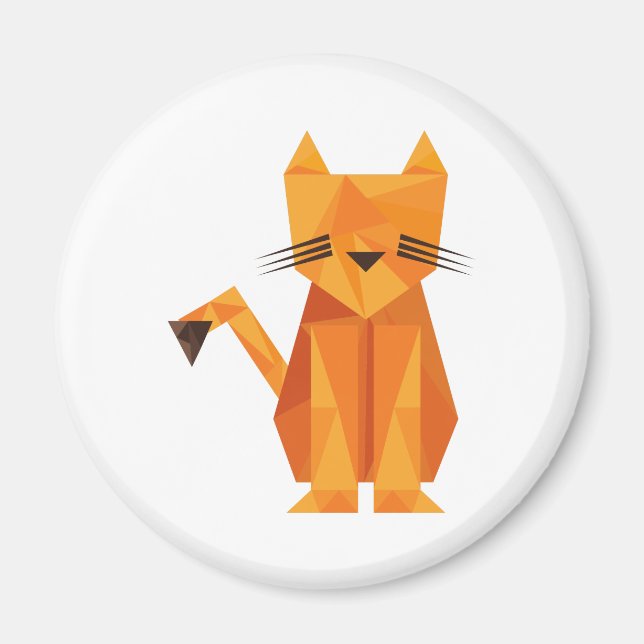 Tiger Oragami Magnet (Front)