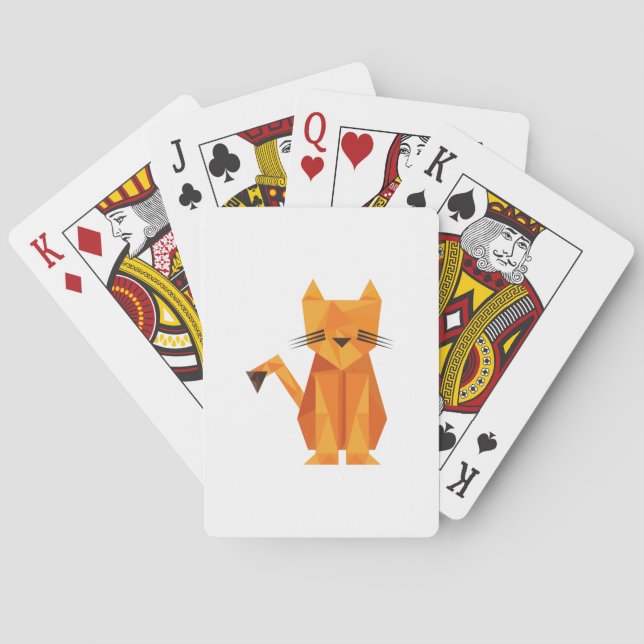 Tiger Oragami Playing Cards (Back)