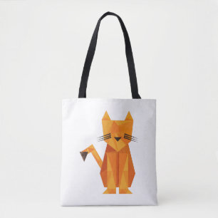 Tiger Oragami Tote Bag