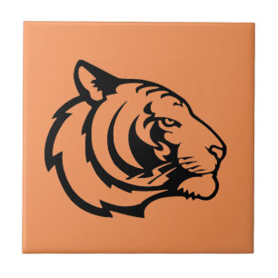 Tiger orange ceramic tile