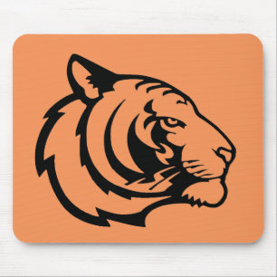 Tiger orange mouse mat