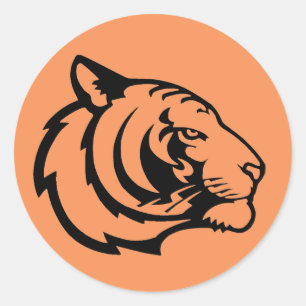 Tiger orange stickers