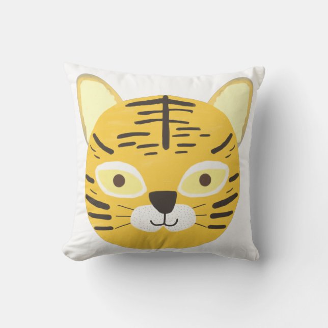 tiger painting art cushion (Front)