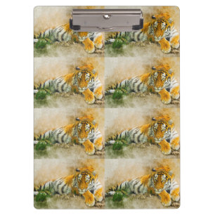 Tiger painting clipboard