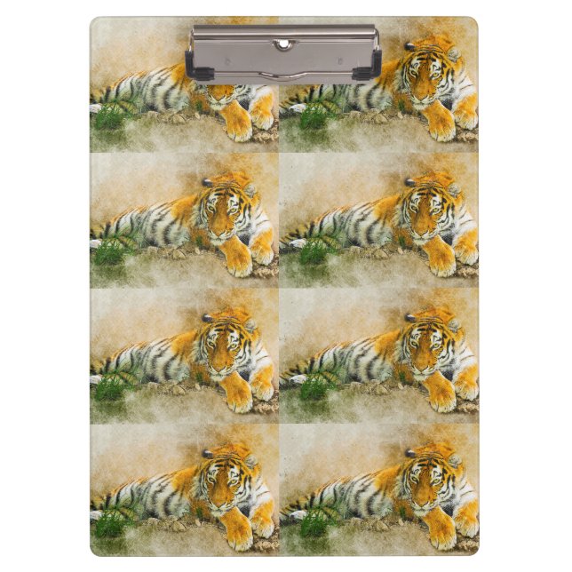 Tiger painting clipboard (Front)