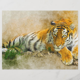 Tiger painting flyer