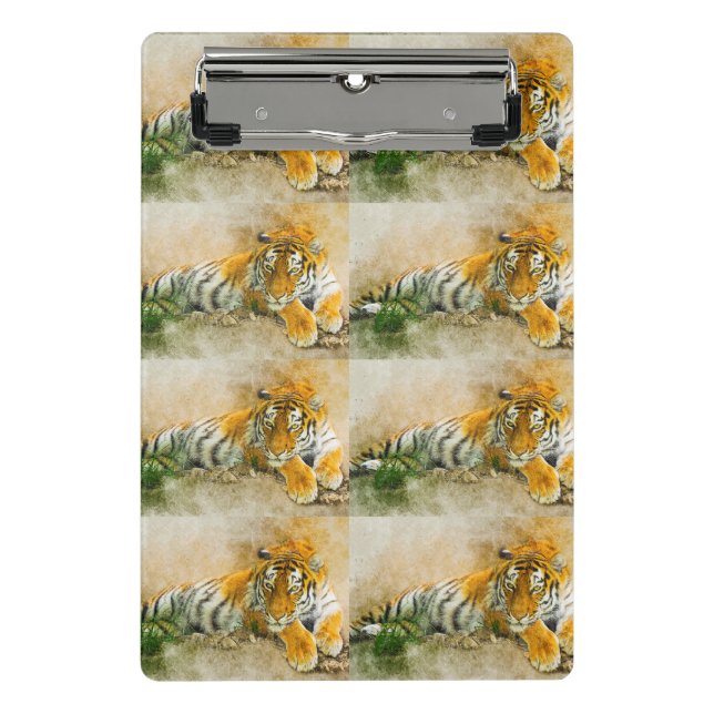 Tiger painting mini clipboard (Front)