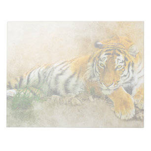 Tiger painting notepad