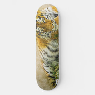 Tiger painting skateboard