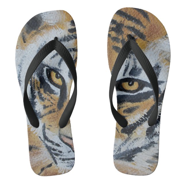 Tiger Painting Thongs (Footbed)