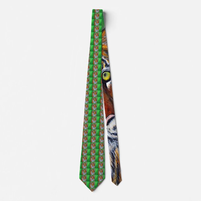 Tiger Painting Tie (Front)