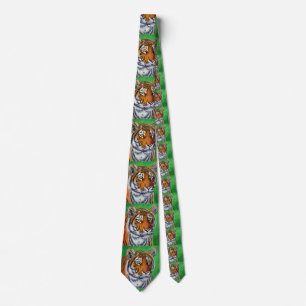 Tiger Painting Tie