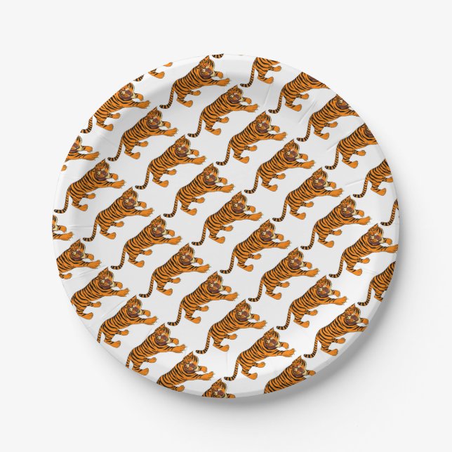 Tiger Paper Plate (Front)