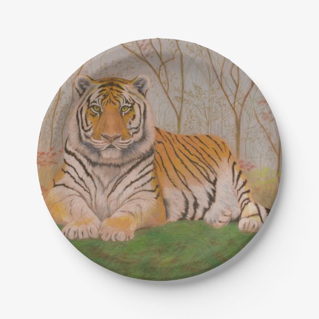 Tiger Paper Plate (Front)