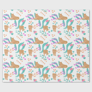Tiger Parade Wrapping Paper