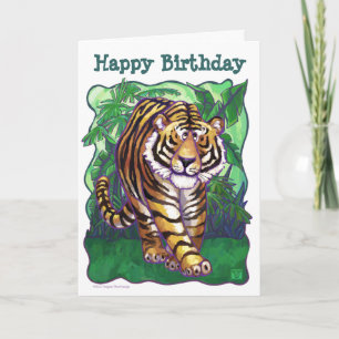 Tiger Party Centre Card