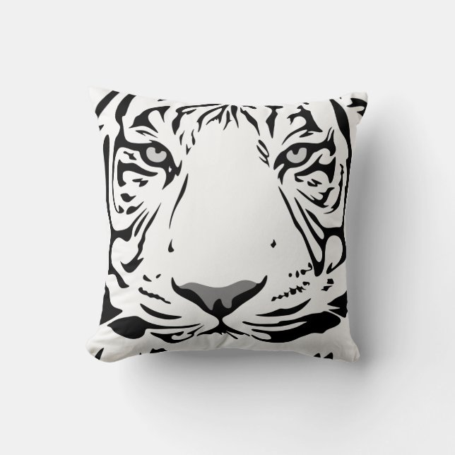 Tiger pattern animal design flat cushion (Front)