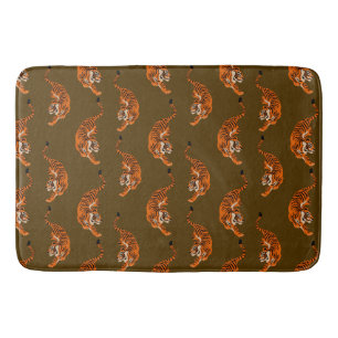 Tiger Pattern Bath Mat