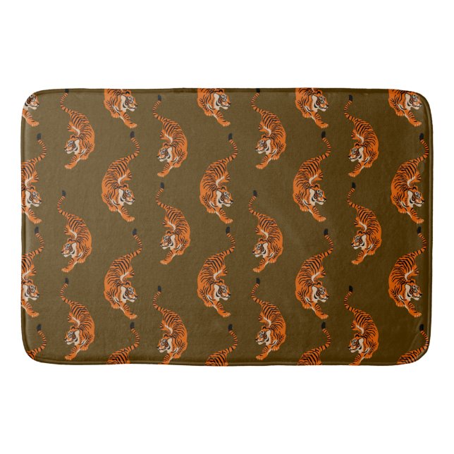 Tiger Pattern Bath Mat (Front)