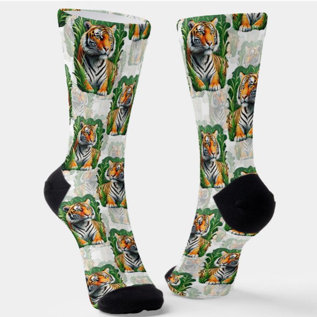 Tiger Pattern Design  Socks (Creator Uploaded)