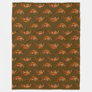 Tiger Pattern Fleece Blanket