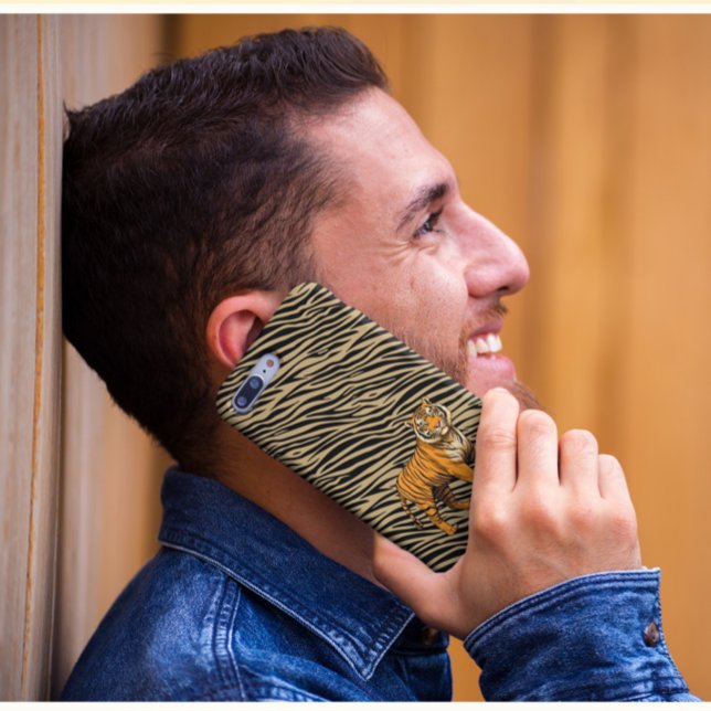 Tiger Pattern in Light Brown with Tiger  Case-Mate iPhone Case (Creator Uploaded)