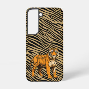Tiger Pattern in Light Brown with Tiger Samsung Galaxy Case