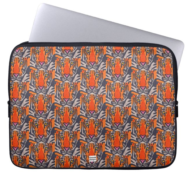 Tiger (pattern) - Laptop Sleeve (Front)