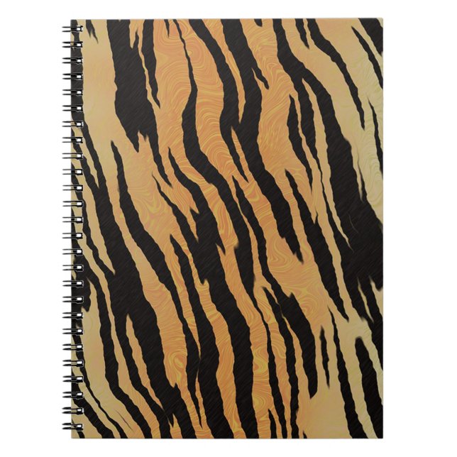 Tiger Pattern Notebook (Front)
