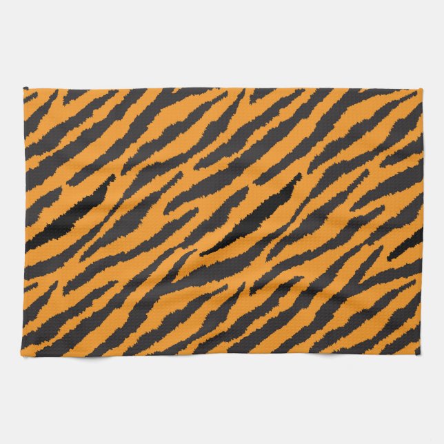Tiger Pattern Tea Towel (Horizontal)