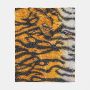 Tiger patterned backgroundabstract, animal, asia,  fleece blanket