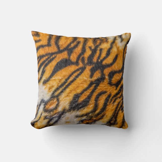 Tiger patterned backgroundpattern, tiger, abstract cushion (Front)