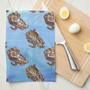 Tiger Patterns Tea Towel