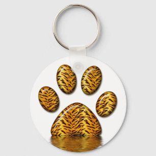 Tiger Paw #2 Key Ring