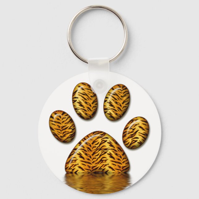 Tiger Paw #2 Key Ring (Front)