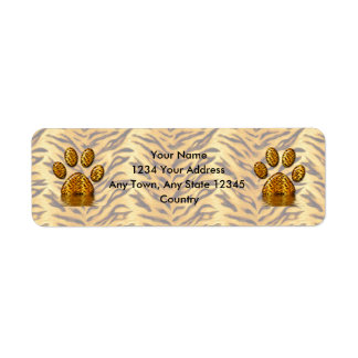 Tiger Paw #2 Return Address Label