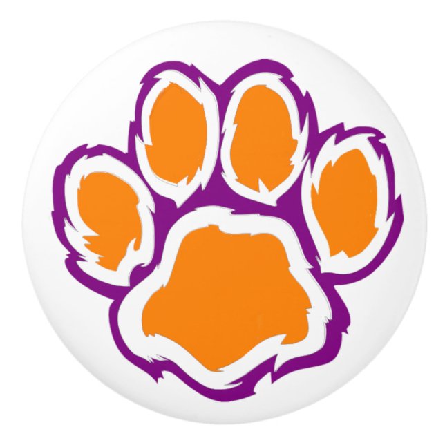 Tiger Paw Ceramic Knobs (Front)