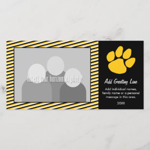 Tiger Paw Print - Sports Fan or Graduation Announcement