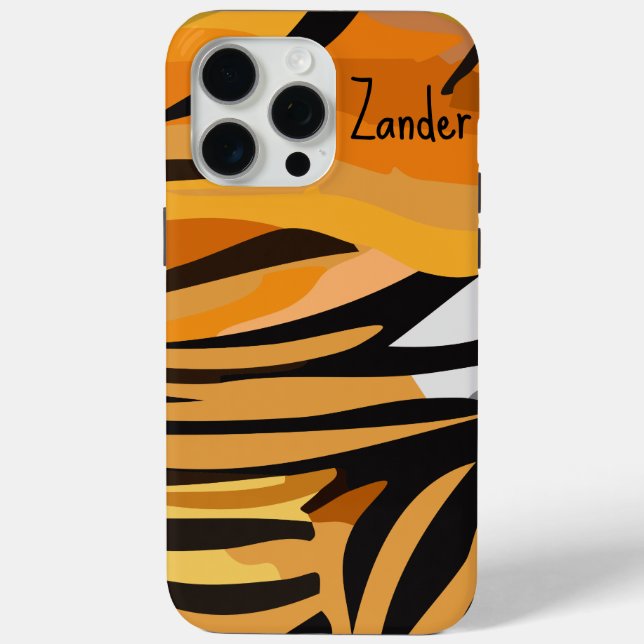 "Tiger Pelt" Customisable Case-Mate iPhone Case (Back)