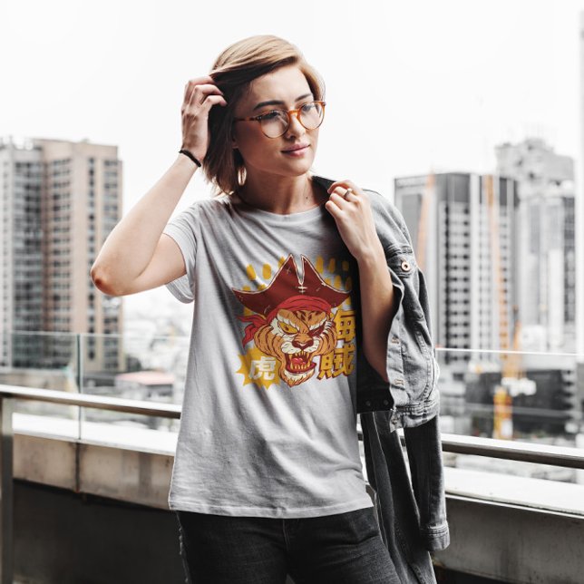 Tiger Pirate   T-Shirt (Creator Uploaded)