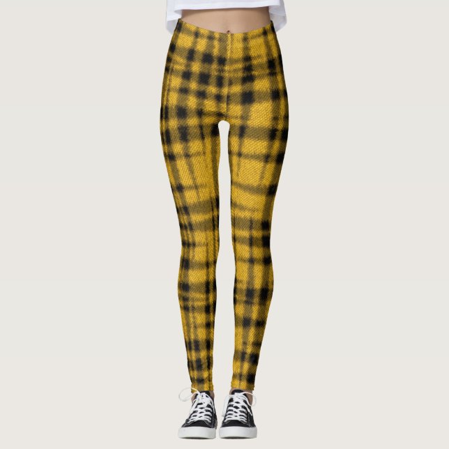 Tiger Plaid Leggings (Front)