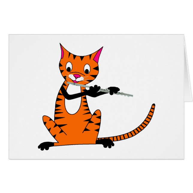 Tiger Playing the Flute (Front Horizontal)