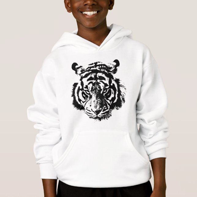 Tiger Pop Art Black & White (Front)