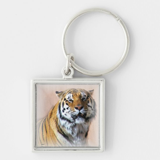 Tiger portrait key ring (Front)