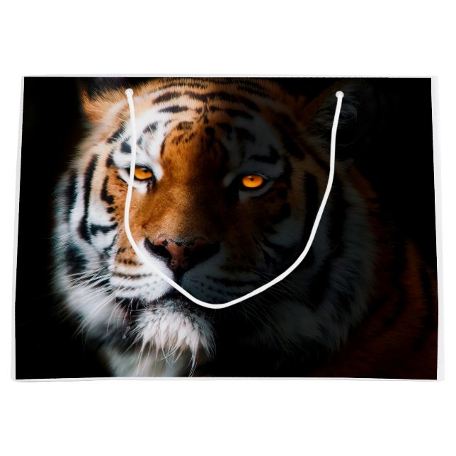 Tiger Portrait Large Gift Bag (Front)