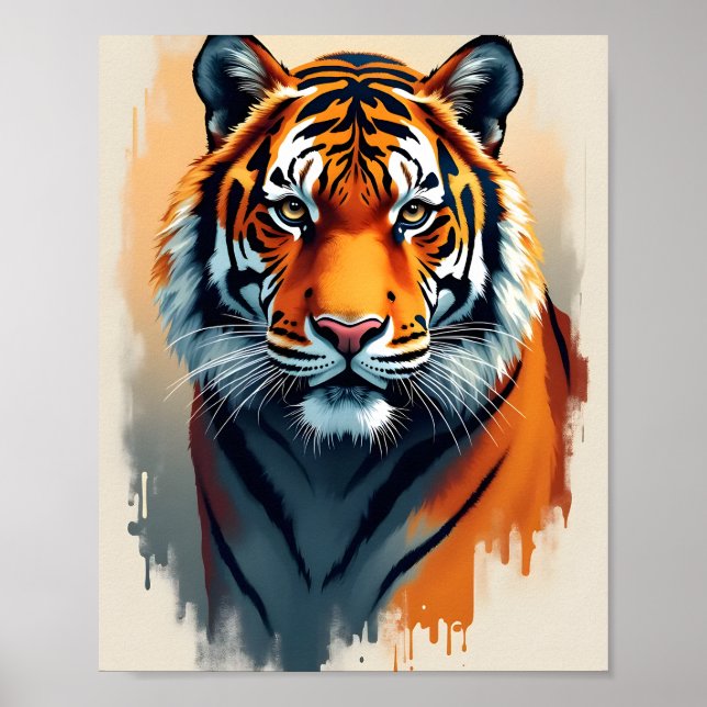 Tiger Portrait Poster (Front)