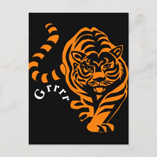 Tiger Postcard (Front)